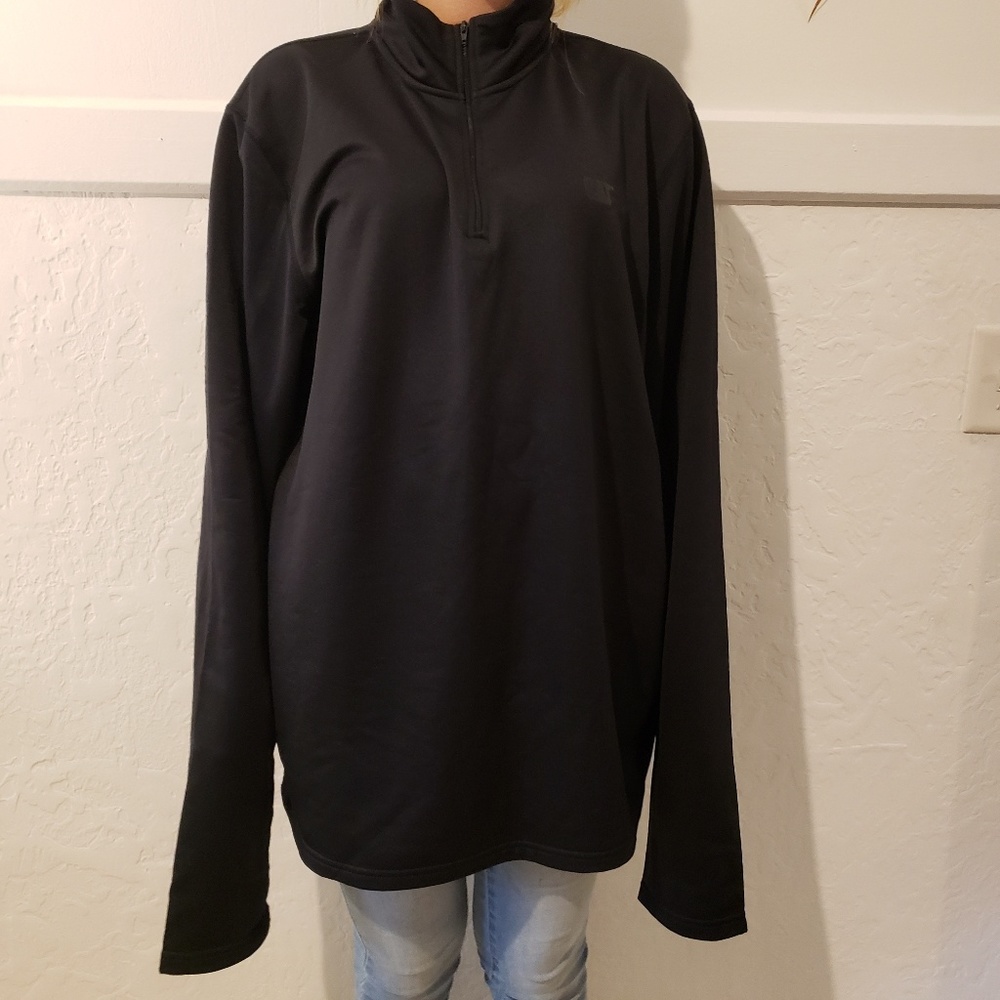 CAT Pullover Men's 2XL Black 1/4 Zip